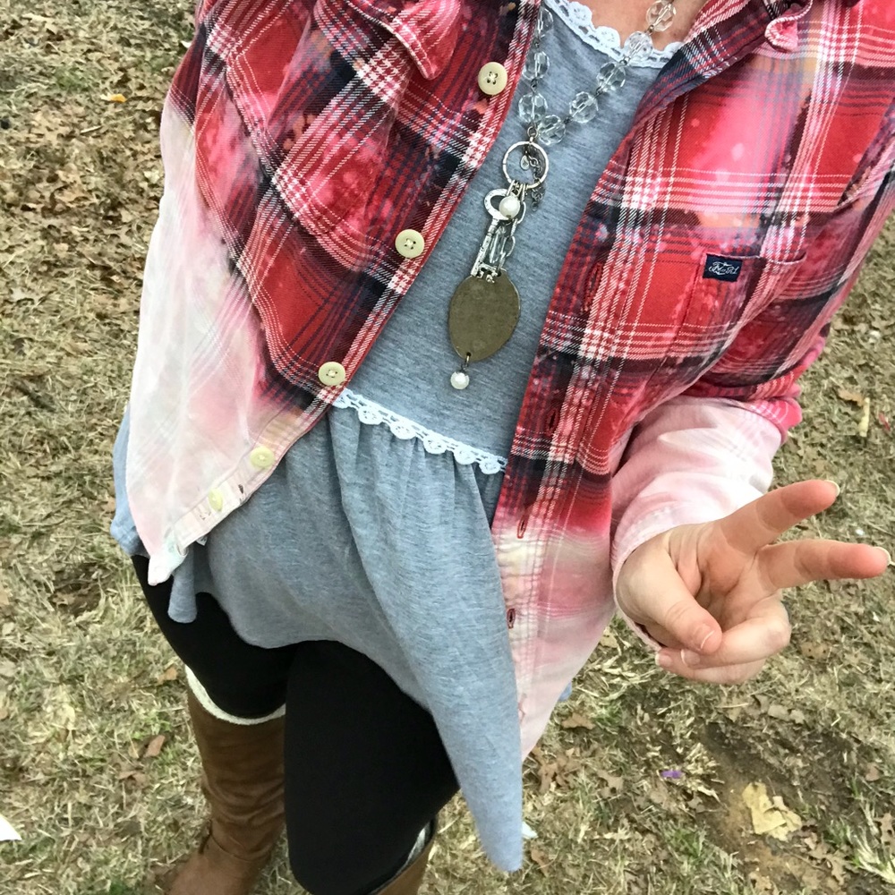 Oversized Funky Flannel Small